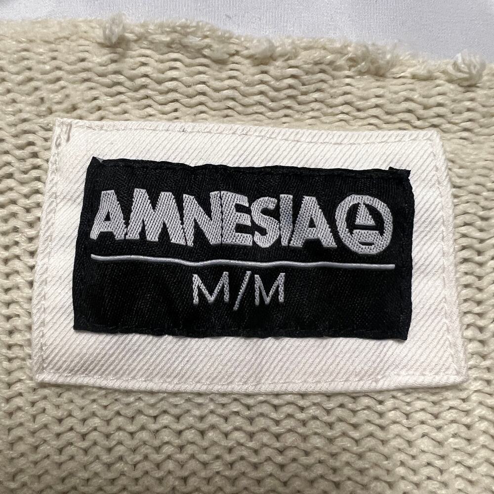 Amnesia Men's Striped V-Neck Pullover Knit Sweater Size Medium - Picture 2 of 8